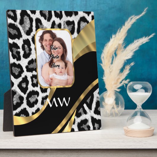 Goldleopard Fotoplatte (Seite)