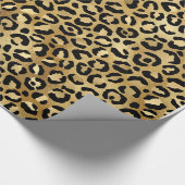 Goldleopard Geschenkpapier (Ecke)