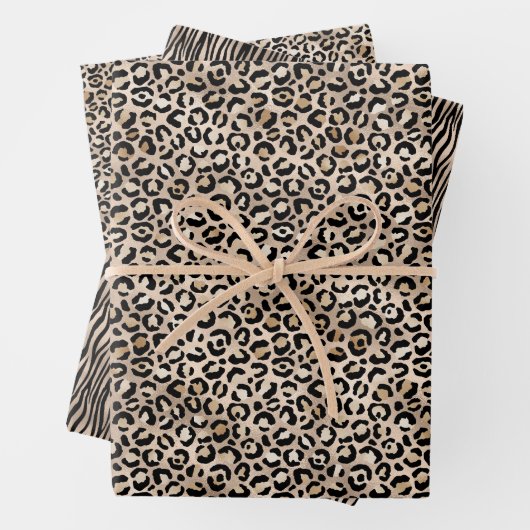 Goldleopard Geschenkpapier Set (Beispiel)