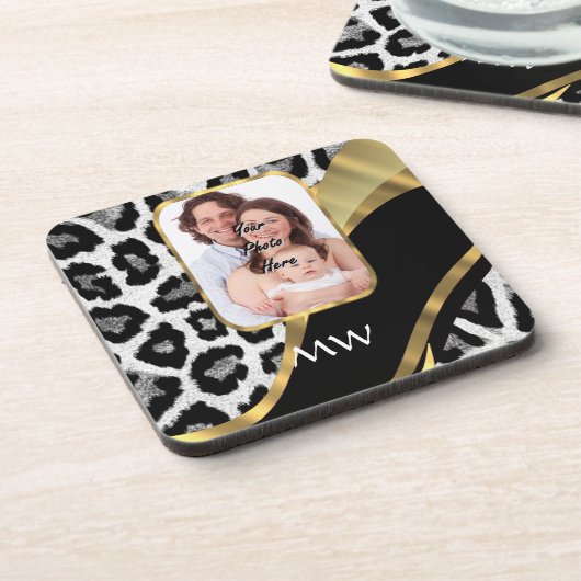 Goldleopard Getränkeuntersetzer (Linke Seite)