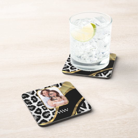 Goldleopard Getränkeuntersetzer (Rechte Seite)