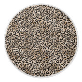 Goldleopard Keramikknauf (Vorderseite)
