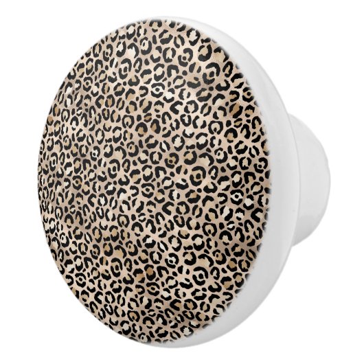 Goldleopard Keramikknauf (Rechts)