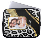 Goldleopard Laptopschutzhülle (Vorderseite)