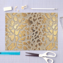 Goldleopard-Metallic-Spots Seidenpapier