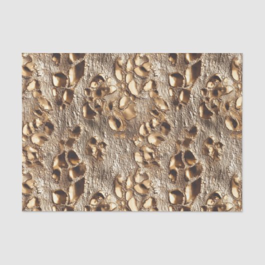 Goldleopard-Metallic-Spots Seidenpapier (Vorderseite)