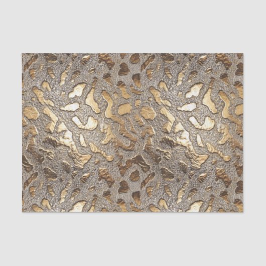 Goldleopard-Metallic-Spots Seidenpapier (Vorderseite)