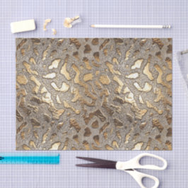 Goldleopard-Metallic-Spots Seidenpapier