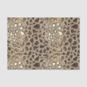 Goldleopard-Metallic-Spots Seidenpapier (Vorderseite)