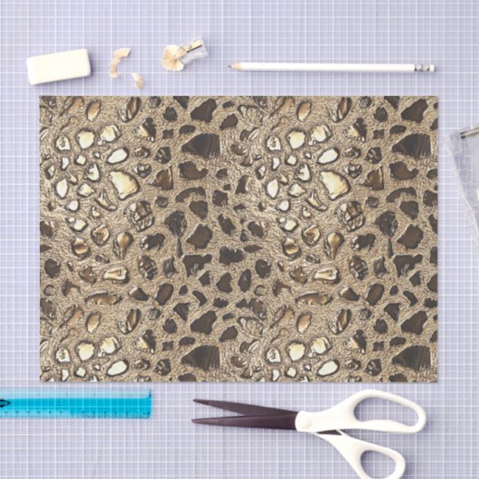 Goldleopard-Metallic-Spots Seidenpapier (Handwerk)