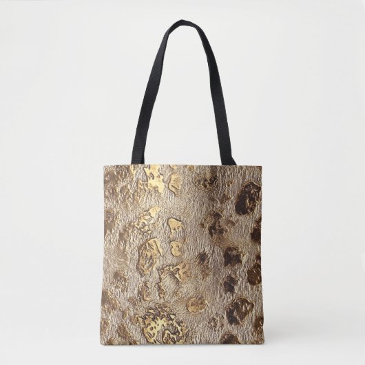 Goldleopard-Metallic-Spots Tasche (Vorderseite)
