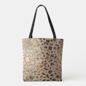 Goldleopard-Metallic-Spots Tasche (Rückseite)