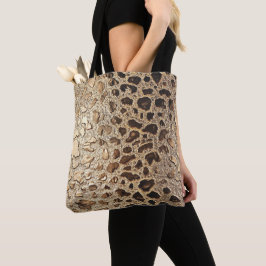 Goldleopard-Metallic-Spots Tasche