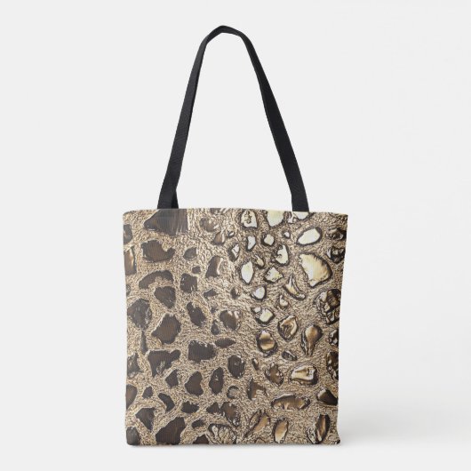 Goldleopard-Metallic-Spots Tasche (Rückseite)