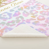 *~* Goldleopard Pastel Gefärbte Krawatte Spots Sherpadecke (3/4)