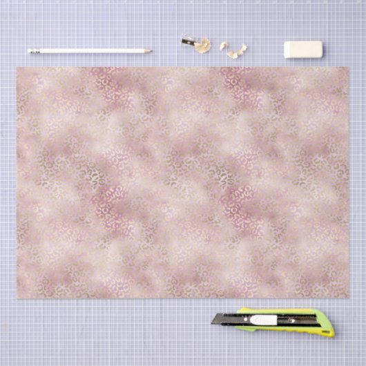 Goldleopard-Printmedien Seidenpapier (Handwerk)