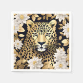 Goldleopard Serviette (Vorderseite)