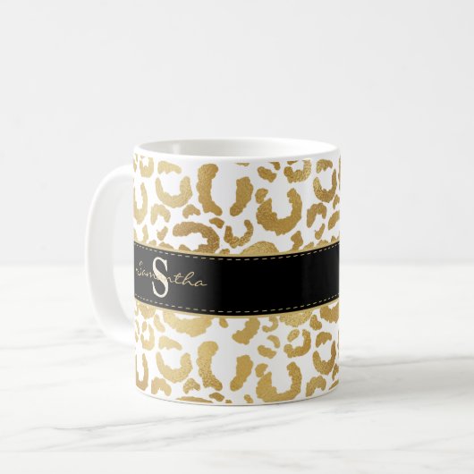 Goldleoparddruck Kaffeetasse (Vorderseite Links)