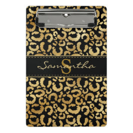 Goldleoparddruck Mini Klemmbrett