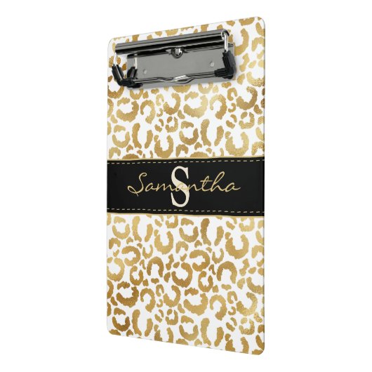Goldleoparddruck Mini Klemmbrett (Gewinkelt2)