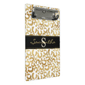 Goldleoparddruck Mini Klemmbrett (Schrägansicht)