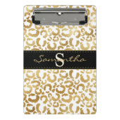 Goldleoparddruck Mini Klemmbrett (Vorderseite)