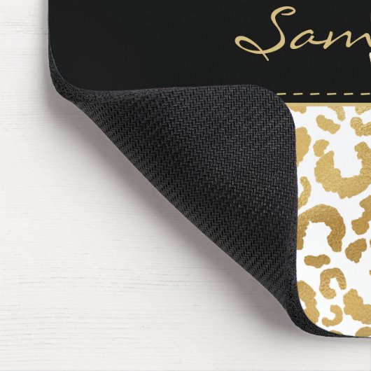 Goldleoparddruck Mousepad (Ecke)