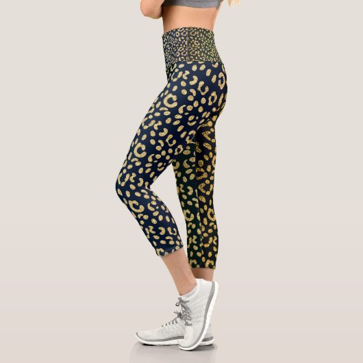 Goldleoparden Capri Leggings (Links)