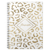 Goldleoparden-Imitat Notizblock (Vorderseite)