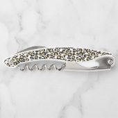 Goldleopardrucke Kellnermesser (Rückseite)