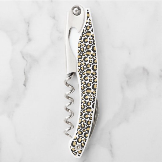 Goldleopardrucke Kellnermesser (Vorderseite)