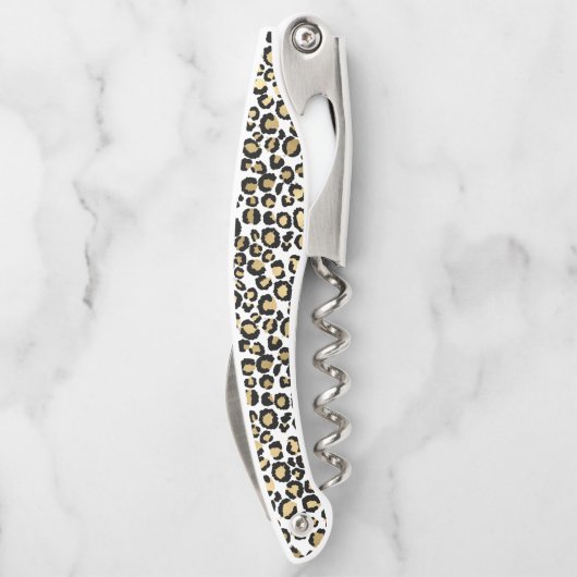 Goldleopardrucke Kellnermesser (Rückseite)