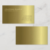 Goldlicht-und Schatten-elegante Visitenkarte (Vorne/Hinten)