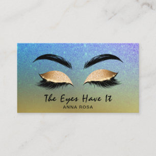 *~* Goldlila BLAUE Girly Visitenkarte