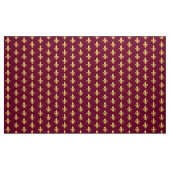 GoldLilie auf Burgunder Stoff (Yard (91,4 cm))