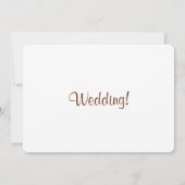 Goldlilie der Valley Hochzeit Einladung (Rückseite)