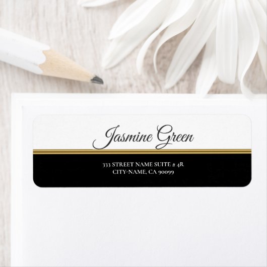 Goldlinie in Schwarz und Weiß (Insitu)