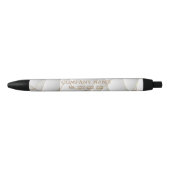 Goldlinien in Weiß Kugelschreiber (Vorderseite)