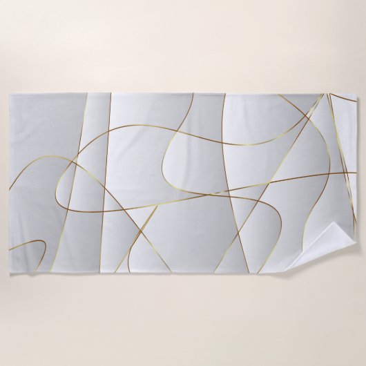 Goldlinien Strandtuch (Vorderseite)