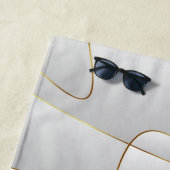 Goldlinien Strandtuch (Beispiel)
