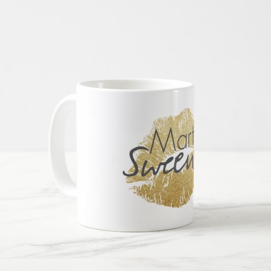 Goldlippenkaffee-Tasse Marthas Sweeney Kaffeetasse (Vorderseite Links)