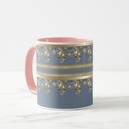 Goldlitze Tasse (Vorderseite Links)