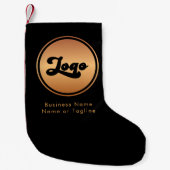 Goldlogo Eigene Marke Kleiner Weihnachtsstrumpf (Vorderseite)