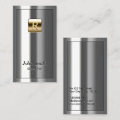 Goldlogo-metallische Fahrdienstleiter-Visitenkarte Visitenkarte (Vorne/Hinten)