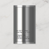 Goldlogo-metallische Fahrdienstleiter-Visitenkarte Visitenkarte (Rückseite)