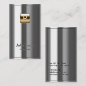 Goldlogo-metallische Interpret-Visitenkarte Visitenkarte (Vorne/Hinten)