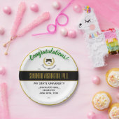 Goldlorbeer-Doktorgrad PhD-Abschluss-Party Pappteller (Party)