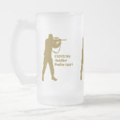 Goldlötmesser Mattglas Bierglas (Links)