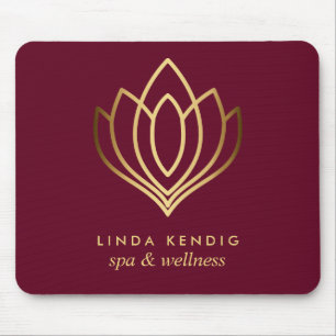 Goldlotos-Logo Rubin personalisiertes   addieren Mousepad
