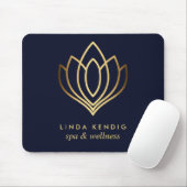 Goldlotus Blue Personalized add your name Mousepad (Mit Mouse)